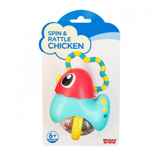 Hap-P-Kid Little Learner Baby Shake Rattle - Chicken | 6 months+